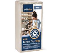 Arcilla blanda para alfarería de 10 kg de granulometría de 0,5 mm de secado al aire - fácil y agradable de trabajar para los niños