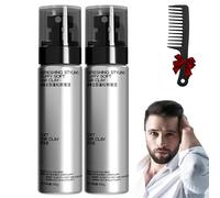 Arcilla Capilar Voluminizadora Con Aroma A Colonia Refrescante Para Hombre, Pomada De Barro Para Peinar, Fijación Fuerte, Acabado Mate Natural, Volumen Y Textura. (2 unidades)