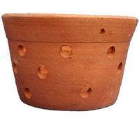 Arcilla de orquídea para orquídeas hecha a mano, maceta de barro perforada, hecha a mano (12 cm)