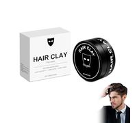 Arcilla de peinado para hombres, 100 g, acabado mate, pegamento fuerte para el cabello, sin brillo, pasta de pelo a base de agua para volumen y textura, ideal para todo tipo de cabello, cera de