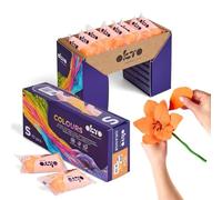 Arcilla de secado al aire naranja, 10 piezas, masa de modelado, colores de escultura de secado al aire, paquete completo, diseños creativos, arte de escultura a mano