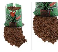 Arcilla expandida, bolas de color marrón, 10 litros de material de relleno de hidrotono, para maceteros