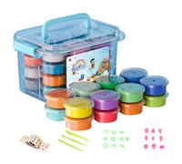 Arcilla para niños, 9,45 x 7,09 x 5,31 pulgadas, colores que ofrecen un kit de arcilla creativa, kit de arcilla creativa, juguetes de cosas para Pascua, día del niño, cumpleaños