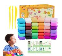Arcilla Secado al Aire | 36 Colores de Arcilla Suave de Secado Natural - Masa Flexible Autocurativa 3 a 12 Años para Manualidades Proyectos Escolares y Decoración del Hogar