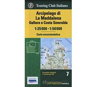 Arcipelago di La Maddalena, Gallura e Costa Smeralda 1:25.000-1:50.000. Con Guida al parco: 7 (Carta & guida turistica)