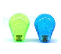 Arcity 2 piezas Arcade Joystick Bat Top Cabeza Grande Oval Mango Perilla Tipo Americano Verde y Azul Transparente para Zippy SANWA SEIMITSU Arcade1up Gabinete de consola de máquina Nuevo