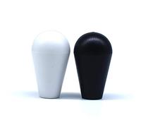 Arcity 2 piezas Arcade Joystick Oval Bat Top Topper Perilla de la manija superior de la bola Tipo Americano Blanco y Negro para Zippy SANWA SEIMITSU Arcade1up Gabinete de consola de máquina Nuevo