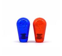 Arcity 2 pomos ovalados para arcade con parte superior de murciélago, estilo americano, para Zippy Sanwa Seimitsu, consola de máquinas, 7 colores (rojo completo y azul)