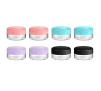 Arcjunys 8 botes pequeños de 10 g para crema, Mini latas pequeñas con tapa, Botellitas pequeñas para rellenar brillo de labios, cosméticos, ungüentos, bálsamo labial