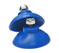 ArcMate EZ Reacher - Copas de agarre de repuesto, aptas para alimentos, para interiores, para reparación, tazas de silicona resistentes al calor con contratuercas, azul, 2 pares (4 tazas)