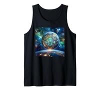 Arco Ángel Metatrón Cubo Geometría Sagrada Camiseta sin Mangas