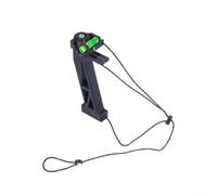 Arco compuesto con nivel de burbuja, dispositivo de ejercicio para tiro con arco, mango simulado para PLA, negro, 14 x 6 x 2 cm, incluye accesorios para entrenamiento al aire libre (sin