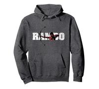 Arco Compuesto Rambo Sudadera con Capucha, Unisex para Adultos, Jaspeado Oscuro, XXL