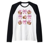 Arco Coqueta Arca De Noé Animales Cristianos Chica Mamá Rosa Camiseta Manga Raglan