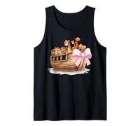 Arco Coqueta Arca De Noé Animales Cristianos Chica Mamá Rosa Camiseta sin Mangas