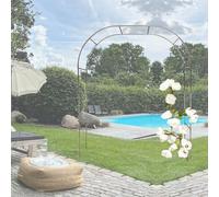 Arco de acero inoxidable para plantas trepadoras, decoración de boda para exteriores e interiores, pérgola de metal duradero, grueso para eventos elegantes y decoración del hogar