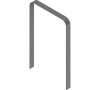 Arco de apoyo para bicicletas Schake, galvanizado al horno, modelo curvado