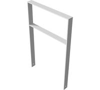 Arco de apoyo para bicicletas Schake, galvanizado al horno, modelo recto con larguero transversal