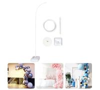 Arco de arco de globo ajustable de 8,2 pies, arco de globos con base soporte para globos, blanco