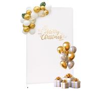 Arco de boda arco de globo con cubierta de tela elástica hasta 8 kg, soporte de fondo 1,5 x 0,5 x 2 m para bodas, escenario de fiesta, marco de fondo en H, base creativa