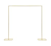 Arco de boda de 2 x 2,1 m, capacidad de carga de 5 kg, soporte de flores de boda desmontable, con 2 bases de arco de globos, para bodas, banquetes, fiestas, decoración dorada