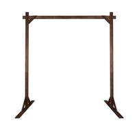 Arco de boda de madera, arco cuadrado de madera de 7.2 pies para boda, arco de madera, soporte de telón de fondo para ceremonia, boda, fiesta de cumpleaños, decoración de jardín interior y exterior