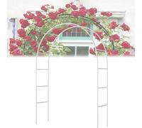 Arco de boda de metal enrejado para jardín, soporte de flores resistente para decoraciones de fiesta nupcial