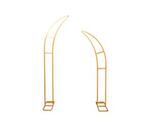 Arco de Boda Negro - Pérgola de Hierro para jardín para Eventos al Aire Libre, Soporte Floral de 2,1-2,5 m, Fondo rústico para Ceremonias, decoración para Fiestas, Elegante Arco de Metal par