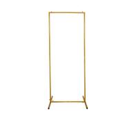 Arco de Boda Soporte de arco metal, color dorado, tamaño 5 pies, 6, marco fotos fondo, soporte flores con globos for decoración fiestas bodas para Bodas(5FT 60x150cm)