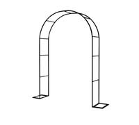 Arco de comida para planes de escalada. Enrejado decorativo para ceremonia de boda al aire libre para vides y cais disponible en negro/blanco/verde (32 pulgadas de ancho x 79 pulgadas de alto)