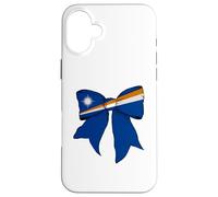 Arco de Coqueta con Bandera del Orgullo Marshallese de Las Islas Marshall Carcasa para iPhone 16 Plus