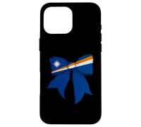 Arco de Coqueta con Bandera del Orgullo Marshallese de Las Islas Marshall Carcasa para iPhone 16 Pro MAX