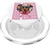 Arco de Coqueta de adopción para Perros con Lazo Rosa PopSockets PopGrip para MagSafe