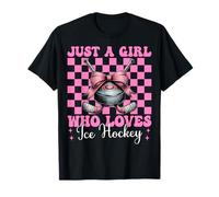 Arco de coqueta de hockey sobre hielo Just A Girl Who Loves Camiseta