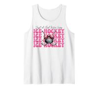 Arco de coqueta de hockey sobre hielo Just A Girl Who Loves Camiseta sin Mangas