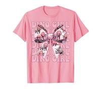 Arco de Coqueta Dino Girl Triceratops Dinosaur Girl Camiseta