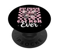 Arco de Coqueta para el día de la Madre Best Persian Cat Mom Ever Mama PopSockets PopGrip Adhesivo