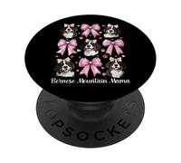 Arco de Coqueta para el día de la Madre de Bernese Mountain Mama Dog Mom PopSockets PopGrip Adhesivo