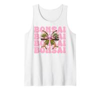 Arco de Coqueta Rosa para mamá Japonesa Zen Girl Mom Bonsai Tree Camiseta sin Mangas