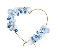 Arco de corazón, kit de arco de metal dorado, soporte de arco de corazón, marco de arco para boda, novia, San Valentín, compromiso y fiesta de cumpleaños.