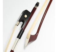 Arco de doble bajo 4/4 tamaño completo modelo francés pelo de caballo natural 300BF 72.5cm Brazilwood palo ébano rana bien equilibrado dulce sonido natural caballo palo recto sintonizador