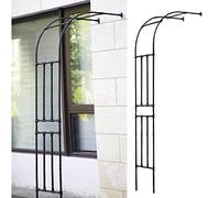 Arco de enrejado de jardín para plantas trepadoras, soporte de vid resistente a la intemperie para rosas, decoración de jardín, 80 x 24 x 87 pulgadas