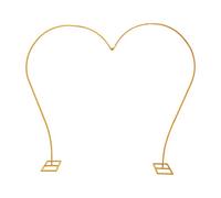 Arco de globos de metal grande de 2,65 x 2,3 m, arco de boda con soporte resistente, arco de globos de corazón para bodas, fiestas de cumpleaños, aniversarios y fiestas, decorable con flores y globos