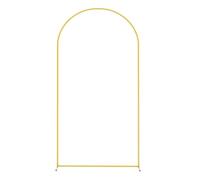Arco de Globos Para Cumpleaños Fondo de arco dorado con marco de metal corto de 5 pies, 6 pies o 6,6 pies, fácil de desmontar e instalar, decoración for fotografías de bodas y eventos(5ft(150cm))