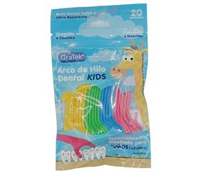 Arco de hilo dental Kids 20 unidades Oratek - higiene interdental infantil