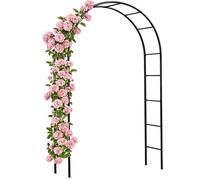 Arco de jardín, 240 x 140 x 37 cm, Soporte para Plantas trepadoras, Arco de Rosas, Tutor, decoración Exterior