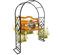 Arco de jardín, arco de boda, pérgola de árbol de rosas para interiores y exteriores, varias plantas trepadoras, soporte de enrejado, resistente a la intemperie, 106 pulgadas de alto x 55 pulgadas de