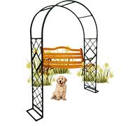 Arco de jardín, arco de boda, pérgola de árbol de rosas para interiores y exteriores, varias plantas trepadoras, soporte de enrejado, resistente a la intemperie, 106 pulgadas de alto x 55 pulgadas de