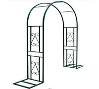 Arco de jardín, cenador resistente para plantas trepadoras, enrejado resistente a la intemperie para decoraciones de césped y bodas, estructura resistente, ideal para flores y vides