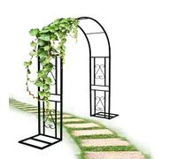 Arco de jardín con estructura de acero, Arco de boda for exteriores e interiores con enrejado de jardín(Wide: 5.9'/180cm)